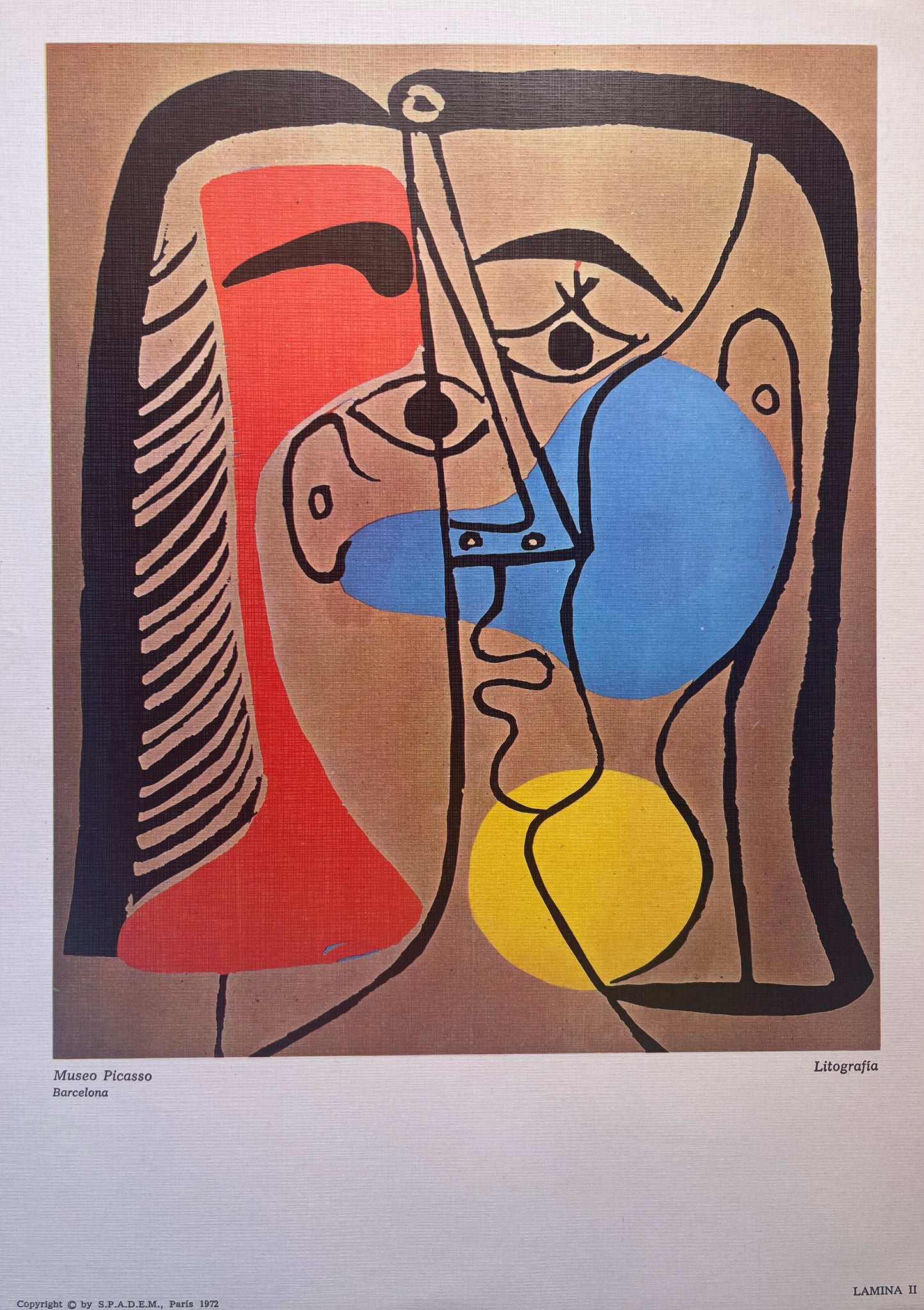 PICASSO - RETRATO DE JACQUELINE CON LOS CABELLOS LISOS